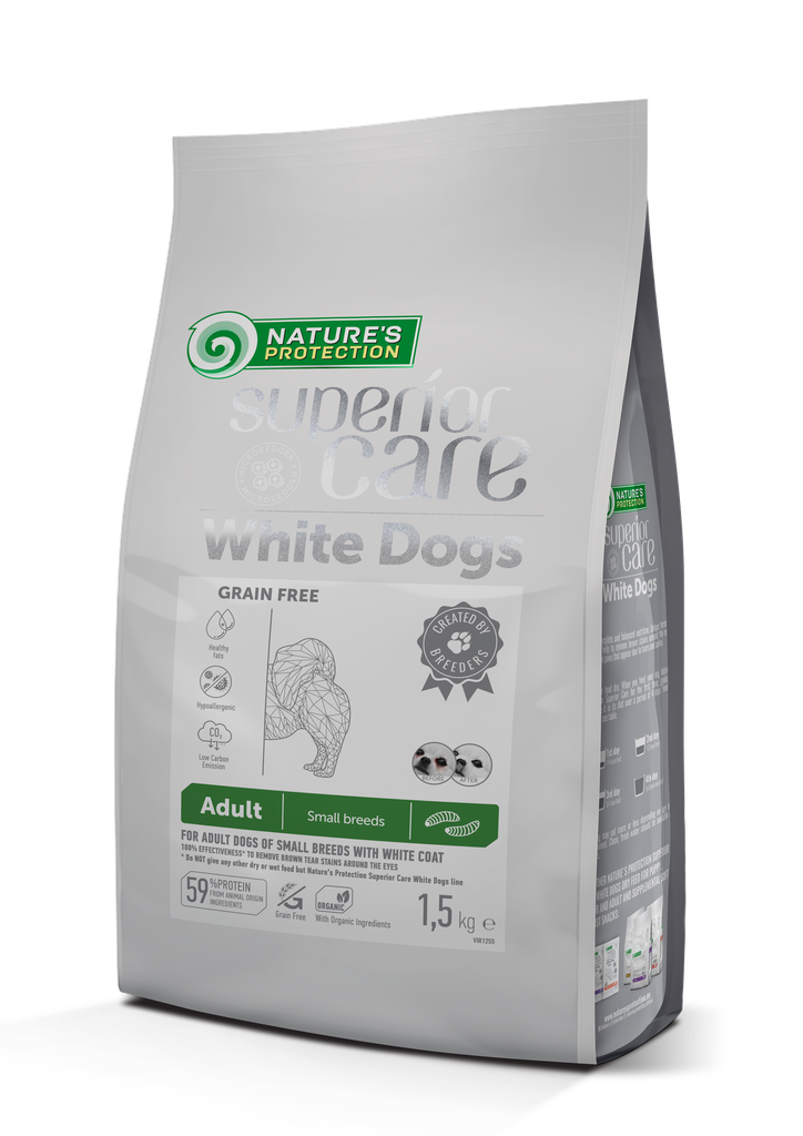 White Dogs adult small Hypo insects 1,5kg / Nature's Protection