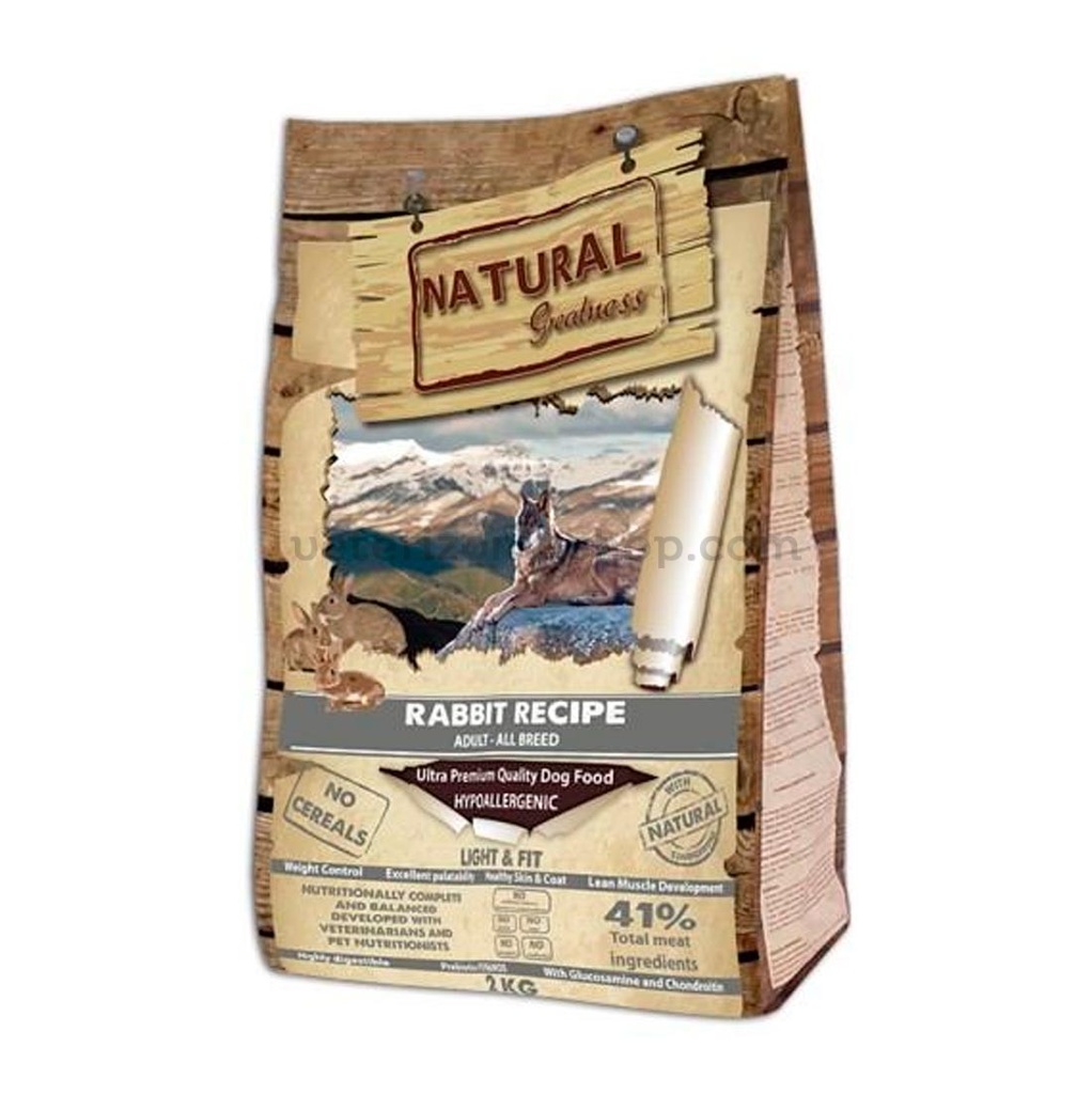 Natural Greatness Pienso de Conejo Light / Fit para Perros