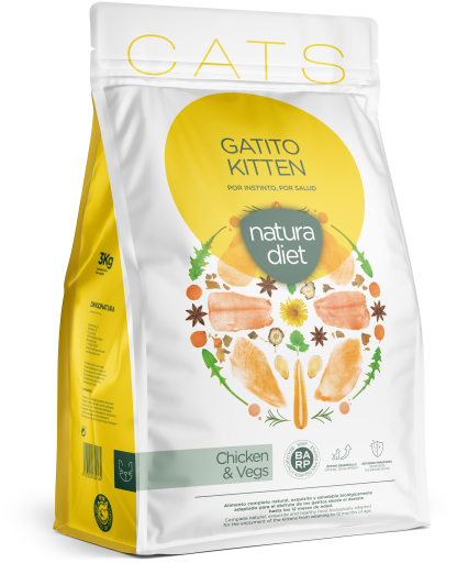 Natura Diet Pienso de Pollo y Vegetales para Gatitos / Kitten