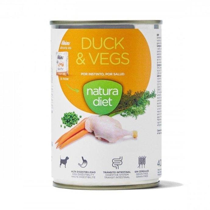 Lata paté pato y verduras 400g / Natura Diet