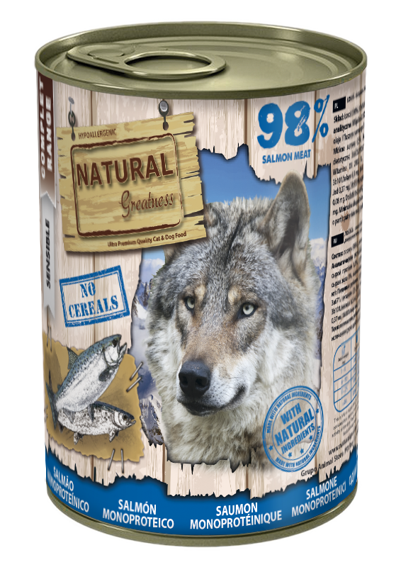 Natural Greatness Monoproteica Salmón 400g