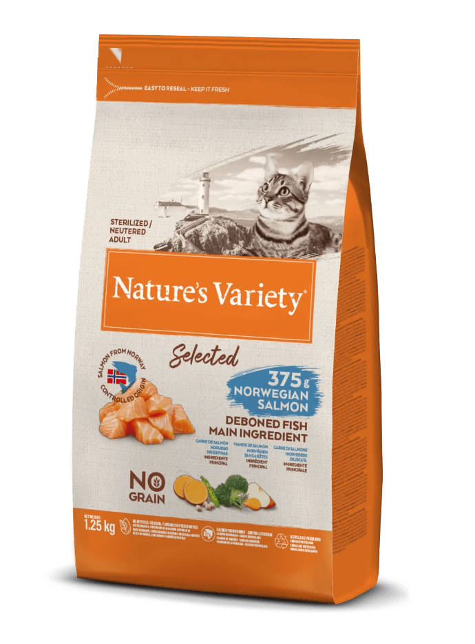 Nature's Variety Selected No grain Sterilized Salmón para Gatos