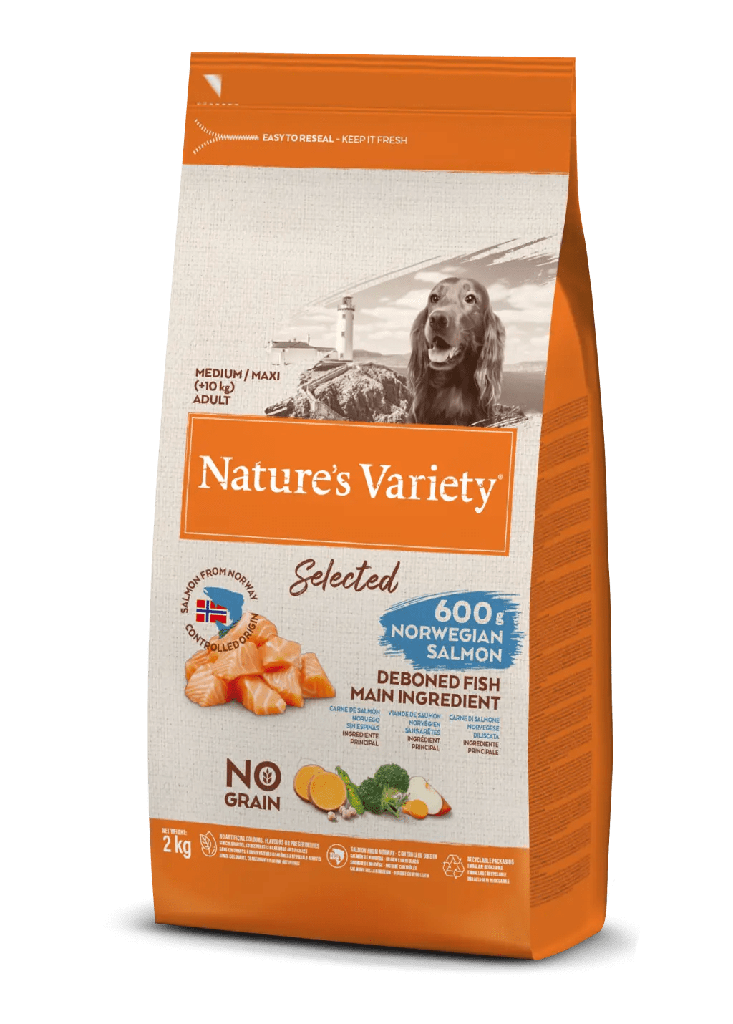 Nature's Variety Dog Selected Medium/Maxi Salmón
