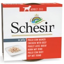 Schesir Dog lata filete pollo con ternera 150gr