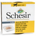 Schesir Dog lata filete pollo con jamón 150gr