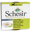 Schesir Dog lata filete pollo con manzana 150gr