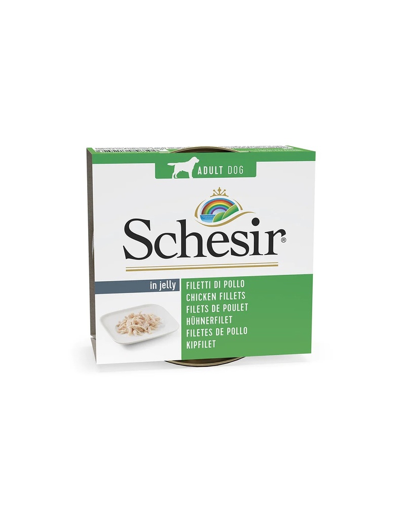 Schesir Dog lata filete de pollo 150gr