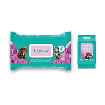 Freedog Toallitas húmedas Lavanda y Vainilla