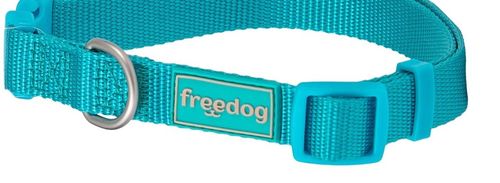 Collar basic Nylon (turquesa) / Freedog