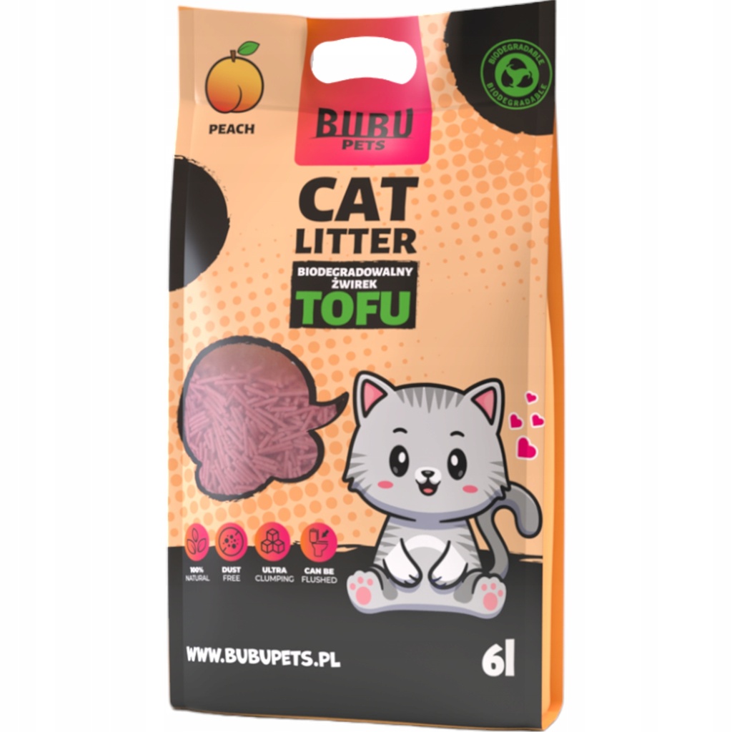 Tofu peach Cat litter 6L