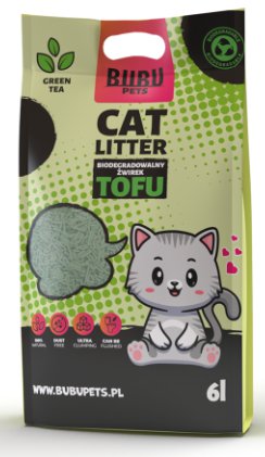 Tofu Green tea Cat litter 6L