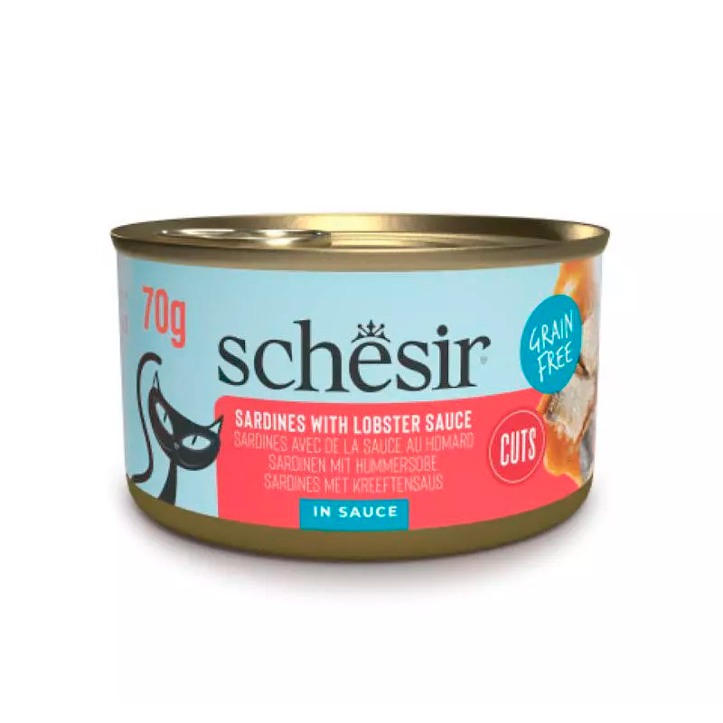 Schesir cat grill lata filete sardinas con salsa bogavante 70g