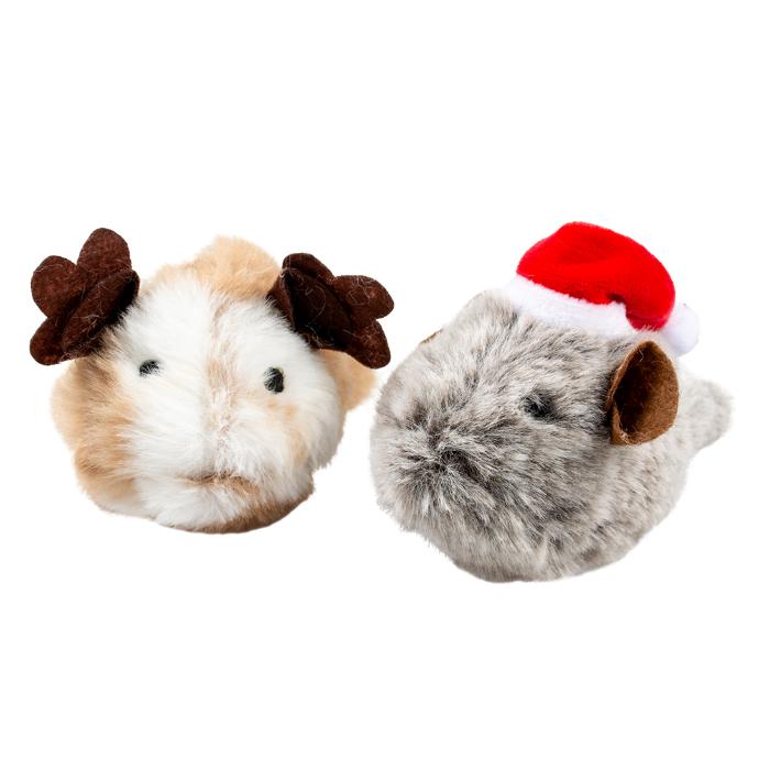 Pack 2 Ratones fluffy xmas