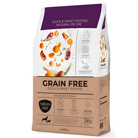 Natura Diet Grain Free Pato y Boniato Mini 3kg