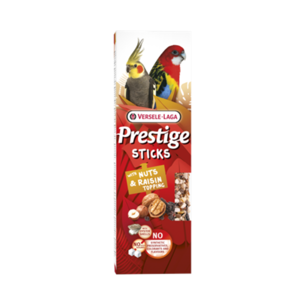 Versele -Laga Sticks Grandes Periquitos Nueces y Pasas 2 unidades