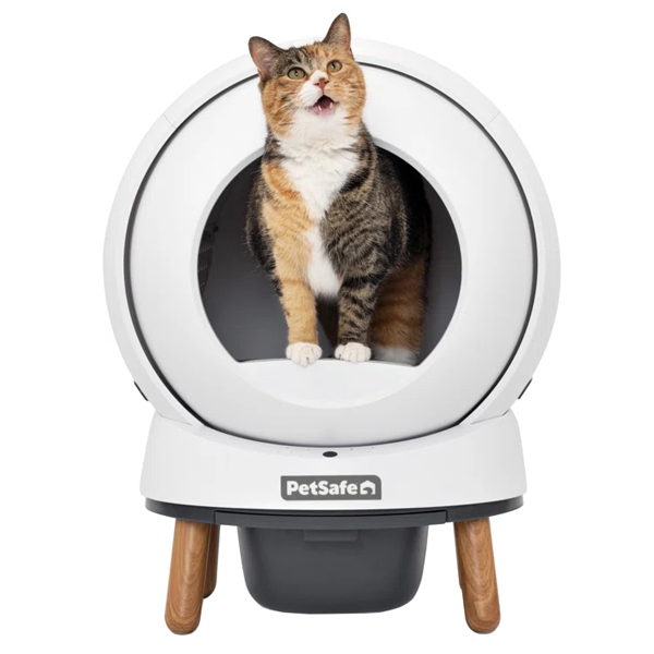Arenero autolimpiable para gatos Petsafe Smartspin