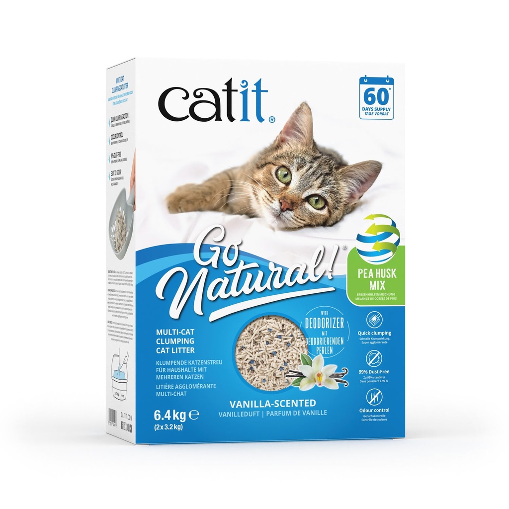 Catit Go Natural Arena Mix Vainilla 6,4kg