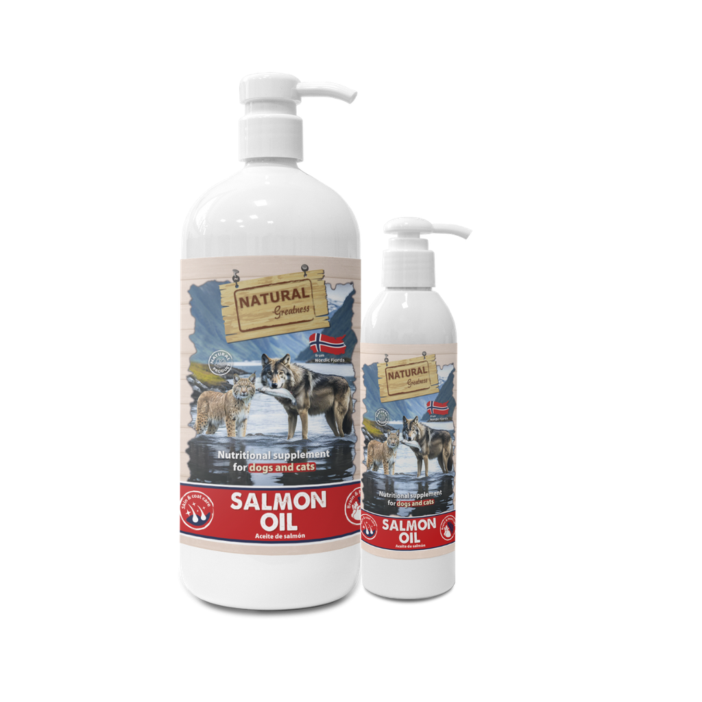 Natural Greatness Aceite de Salmón para Perro y Gato