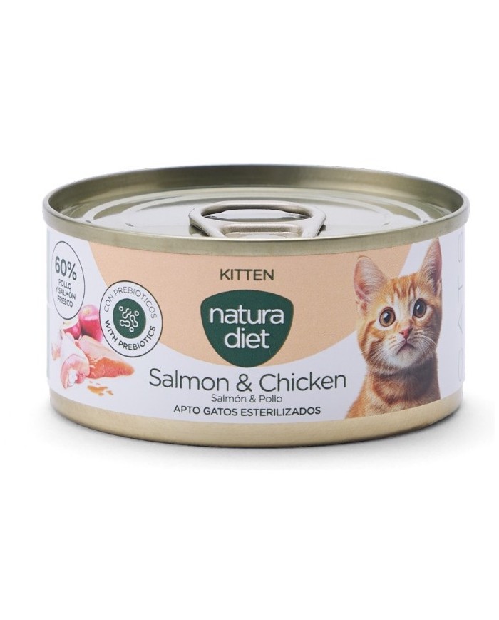 Natura Diet Salmón y Pollo Gatito/Kitten 85gr