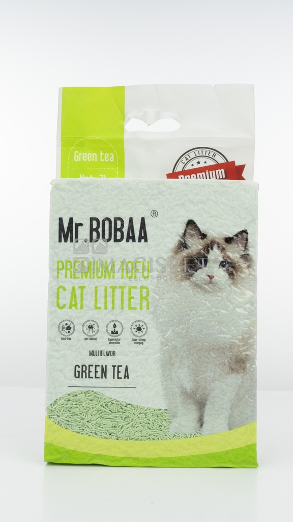 MR. BOBAA Tofu Premium Cat Litter Grean Tea 2.5kg (7L)