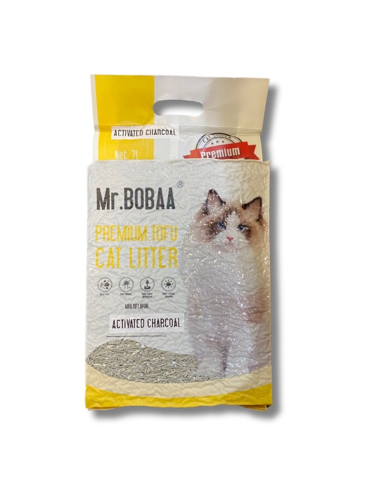 MR. BOBAA Tofu Car Litter Carbon Activo 2.5kg (7L) 