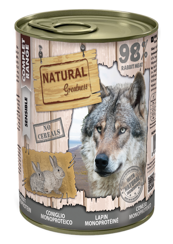 Natural Greatness Monoproteica de Conejo para Perros 
