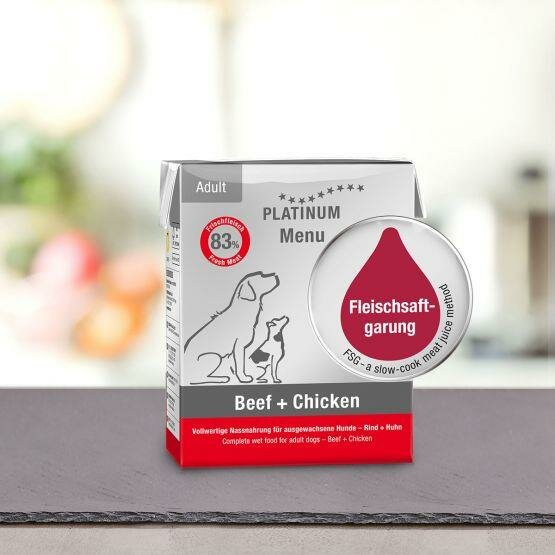 Platinum Dog Adult Ternera + Pollo 185gr