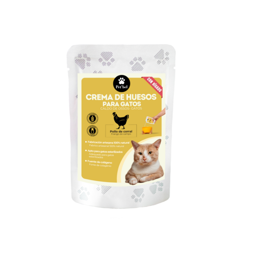 Petbel Crema de huesos de pollo para gato 100ml