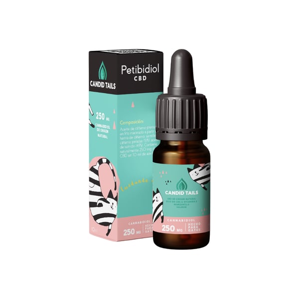 Aceite de cañamo CBD 250mg para gatos 10ml