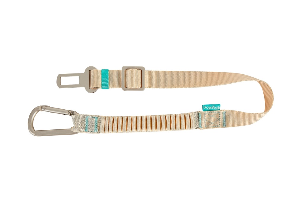 Freedog Cinturón de coche Saferide Beige