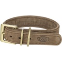 Pure collar de piel extra ancho marrón / Trixie