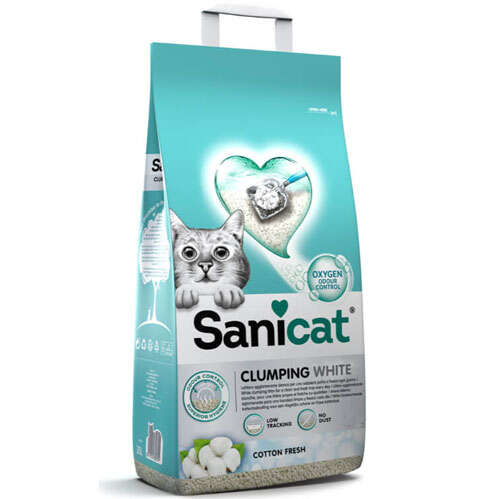 Arena aglomerante Clumping White10L. / Sanicat