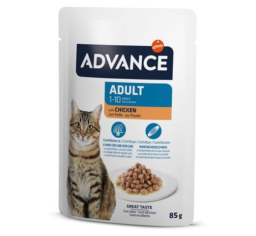 Adult cat sobres pollo 85 gr. / Advance