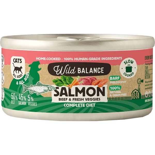 Wild Balance BARF cocinado salmón y ternera 120g