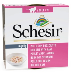 [SCH0112] Schesir gato pollo y jamón 85gr.