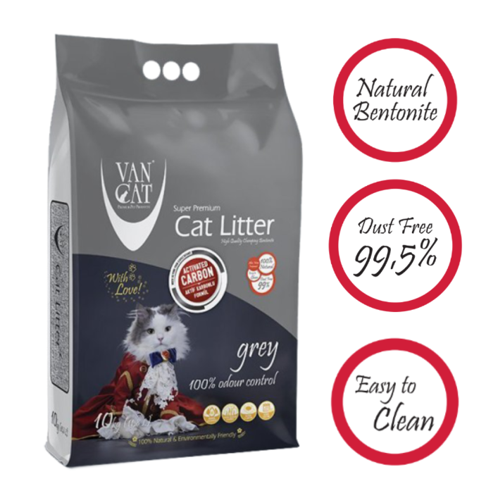 Activated charcoal cat litter VanCat Animal Park