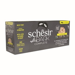 Schesir Pack Dark Filet Pollo 4 sabores 12x80g