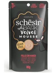 Schesir Cat Dark Sobre Mousse pollo+ternera 80gr.