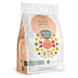 Natura Diet Pienso de Salmón y Vegetales para Gatitos / Kitten