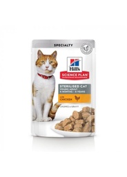 Bocaditos en salsa de pollo gato sterilized 85g. / Hill's feline  