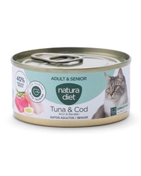 Natura Diet Atún y Bacalao para Gatos Adultos / Senior 85gr