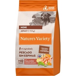 Nature's Variety No grain Dog Adult Mini Salmón 3Kg